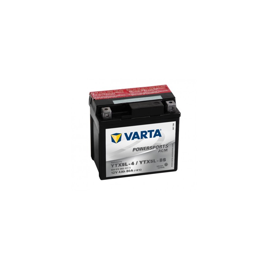 Batterie Varta  Funstart AGM YTX5L-4 / YTX5L-BS