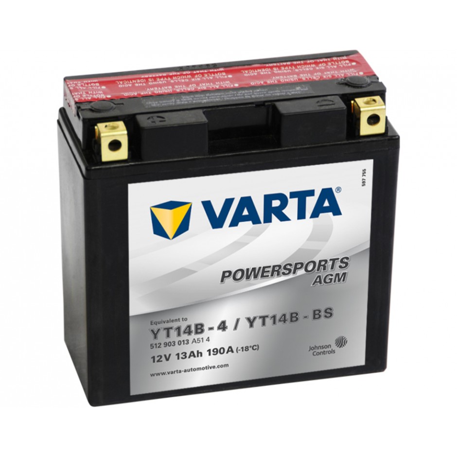 Batterie Varta  Funstart AGM YT14B-4 / YT14B-BS