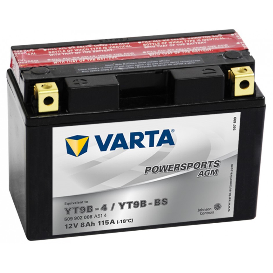 Batterie Varta  Funstart AGM YT9B-4 / YT9B-BS