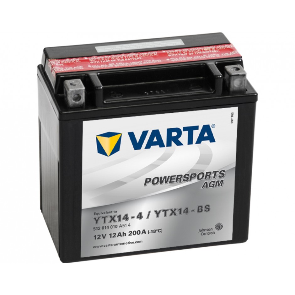 Batterie Varta  Funstart AGM YTX14-4 / YTX14-BS