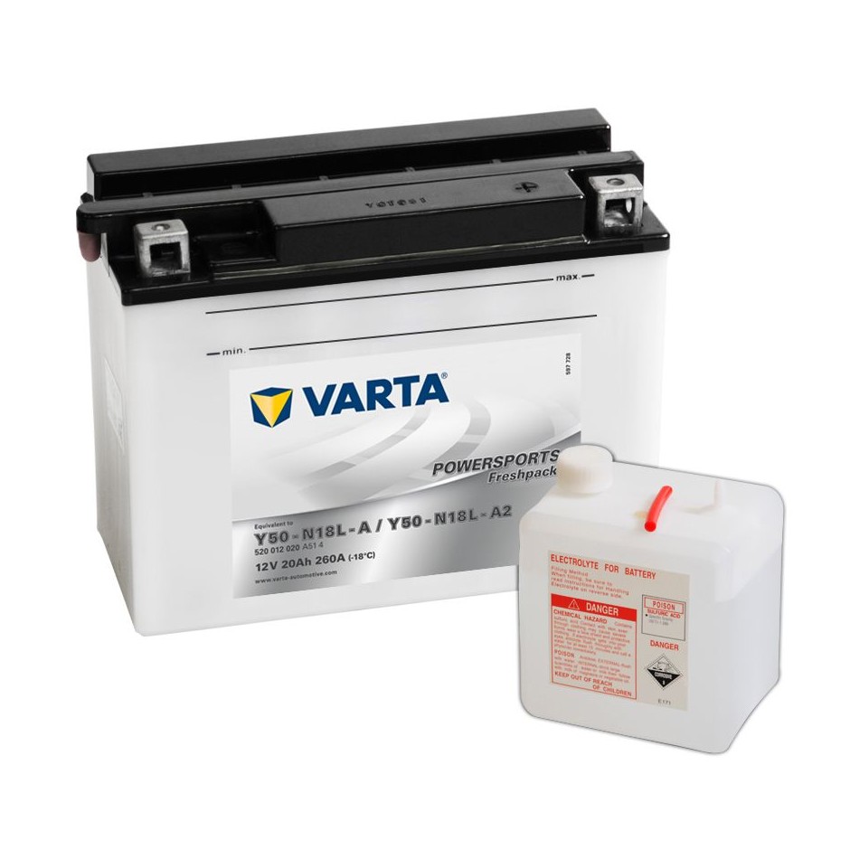 Batterie Varta  Funstart Freshpack 12 V Y50-N18L-A/A2 / 12N18-3A