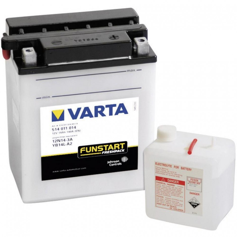 Batterie Varta  Funstart Freshpack 12 V YB14L-A2/12N14-3A